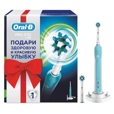 Электрическая зубная щетка Oral-B Pro 570 Cross Action