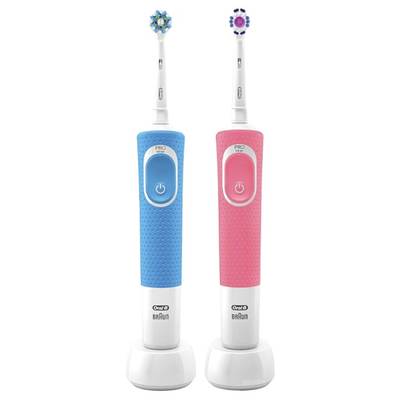 Комплект зубных щеток Oral-B Vitality 190 Duo 3D White + Cross Action