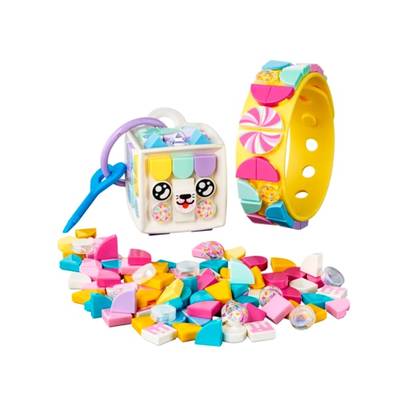 Конструктор LEGO Dots Браслет и бирка для сумки Карамельная киса