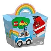 Конструктор LEGO Duplo 10957 Мой первый пожарный вертолет и полицейский автом.