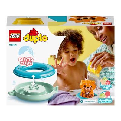 Конструктор LEGO Duplo Creative Play 10964 Приключения в ванной: Красная панда на плоту