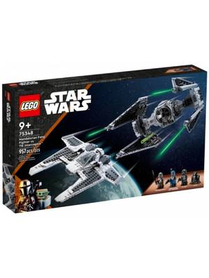 Конструктор LEGO Star Wars 75348 Мандалорский истребитель-клык против TIE Interceptor