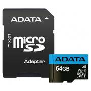 Карта памяти A-Data Premier AUSDX64GUICL10A1-RA1 microSDXC 64GB (с адаптером)