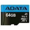 Карта памяти A-Data Premier AUSDX64GUICL10A1-RA1 microSDXC 64GB (с адаптером)