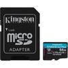 Карта памяти Kingston Canvas Go! Plus microSDXC 64GB
