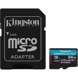 Карта памяти Kingston Canvas Go! Plus microSDXC 64GB