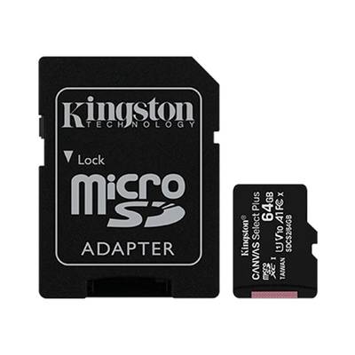 Карта памяти Kingston Class 10 Canvas Select Plus microSD 64GB