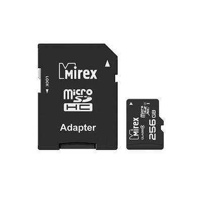 Карта памяти Mirex microSDXC 256GB с адаптером