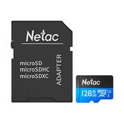 Карта памяти Netac P500 Standard 128GB NT02P500STN-128G-R + адаптер