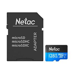 Карта памяти Netac P500 Standard 128GB NT02P500STN-128G-R + адаптер