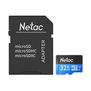 Карта памяти Netac P500 Standard 32GB NT02P500STN-032G-R + адаптер
