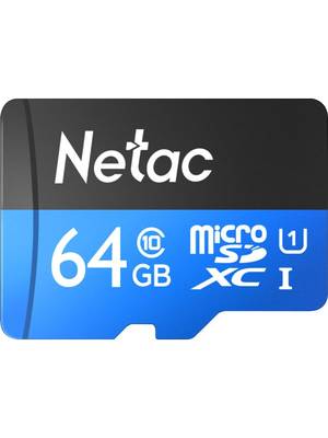 Карта памяти Netac P500 Standard microSDXC 64GB
