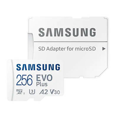 Карта памяти Samsung EVO Plus 2021 microSDXC 256GB с адаптером