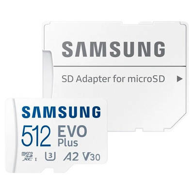 Карта памяти Samsung EVO Plus 2021 microSDXC 512GB (с адаптером)