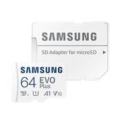 Карта памяти Samsung EVO Plus 2021 microSDXC 64GB с адаптером