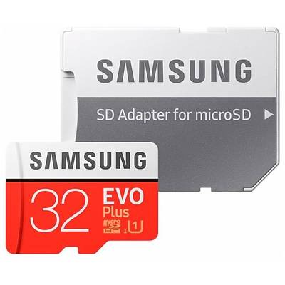 Карта памяти Samsung EVO Plus microSDHC 32GB с адаптером
