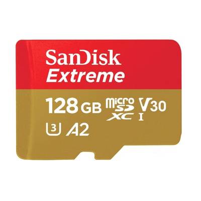 Карта памяти SanDisk Extreme 128GB (с адаптером)