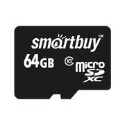 Карта памяти Smart Buy microSDXC (Class 10) 64GB + SD-адаптер (SB64GBSDCL10-01)