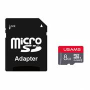 Карта памяти Usams US-ZB116 High Speed TF Card 8GB (с адаптером)