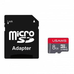 Карта памяти Usams US-ZB116 High Speed TF Card 8GB (с адаптером)