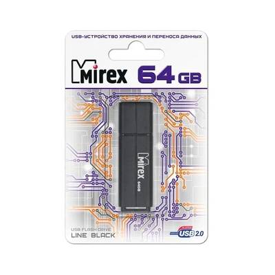 USB Flash Mirex Color Blade Line 64GB (черный)