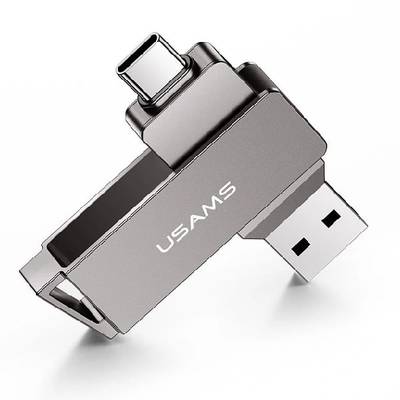 USB Flash Usams Type-C+USB3.0 Rotatable High Speed Flash Drive 64GB