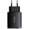 Сетевое зарядное Baseus Compact Quick Charger 2U+C 30W Сетевое зарядное Baseus Compact Quick Charger 2U+C 30W