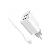 Сетевое зарядное Digitalpart WC-221 2.1A с кабелем Lightning