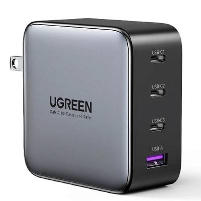 Сетевое зарядное Ugreen USB A + 3 USB C 100W GaN Tech Fast Charger