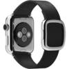 Apple Watch 38mm Stainless Steel with Black Modern Buckle (MJYK2)