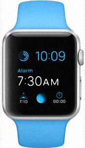 Apple Watch Sport 42mm Silver with Blue Sport Band (MJ3Q2)