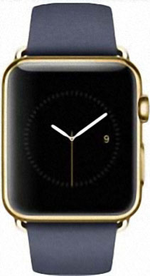 Apple Watch Edition 42mm Yellow Gold with Blue Classic Buckle (MJVT2)