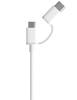 Кабель Xiaomi micro USB, USB Type-C - USB 0.3 м SJX01ZM