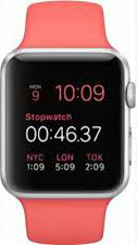 Apple Watch Sport 42mm Silver with Pink Sport Band (MJ3R2)