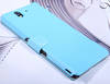 Чехол для Sony Xperia Z LT36i пластик с кожей Nillkin Fresh голубой