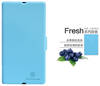 Чехол для Sony Xperia Z LT36i пластик с кожей Nillkin Fresh голубой
