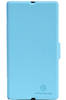 Чехол для Sony Xperia Z LT36i пластик с кожей Nillkin Fresh голубой