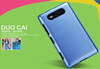 Чехол для Nokia Lumia 820 пластиковый тонкий + пленка NillKin DUO-Style голубой