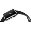 Apple Watch 42mm Stainless Steel with Black Sport Band (MJ3U2)