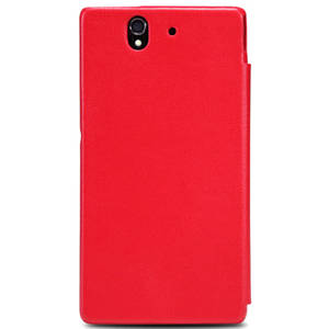 Чехол для Sony Xperia Z LT36i кожаный - книжка Nillkin красный