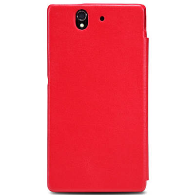 Чехол для Sony Xperia Z LT36i кожаный - книжка Nillkin красный