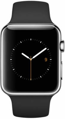 Apple Watch 38mm Stainless Steel with Black Modern Buckle (MJYK2)