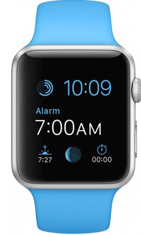 Apple Watch Sport 38mm Silver with Blue Sport Band (MJ2V2)