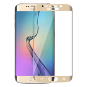 Защитное стекло на телефон Samsung Galaxy S7 Edge 3D Gold