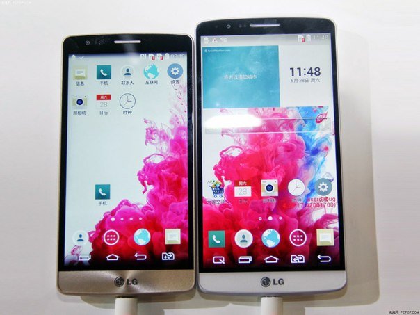 LG G3s Dual слева LG G3 справа 