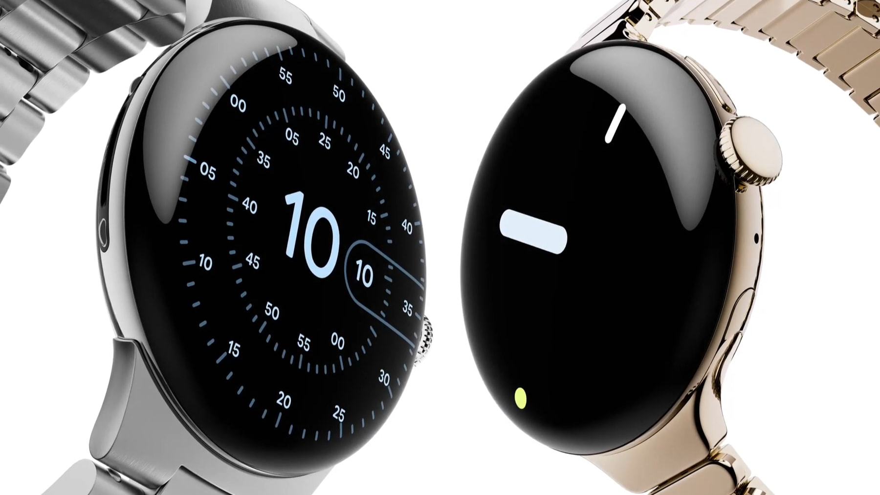 Google Pixel Watch 4 с разными ремешками