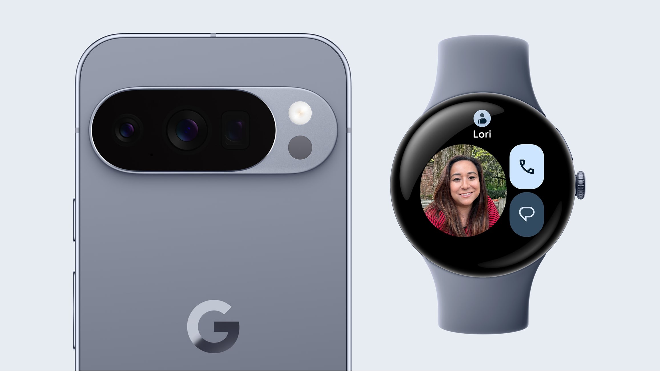 Google Pixel Watch 4 рядом с телефоном