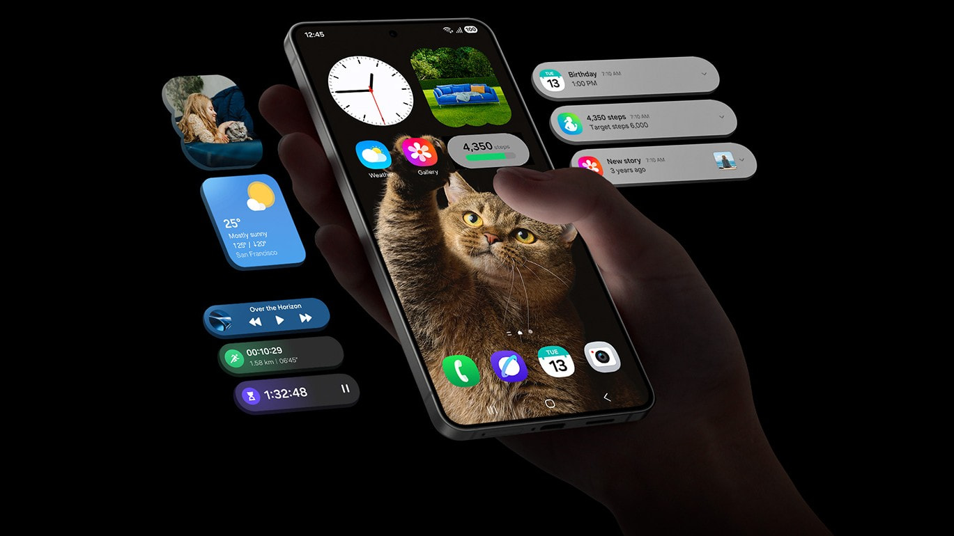Samsung Galaxy S25 Edge – крупный план экрана