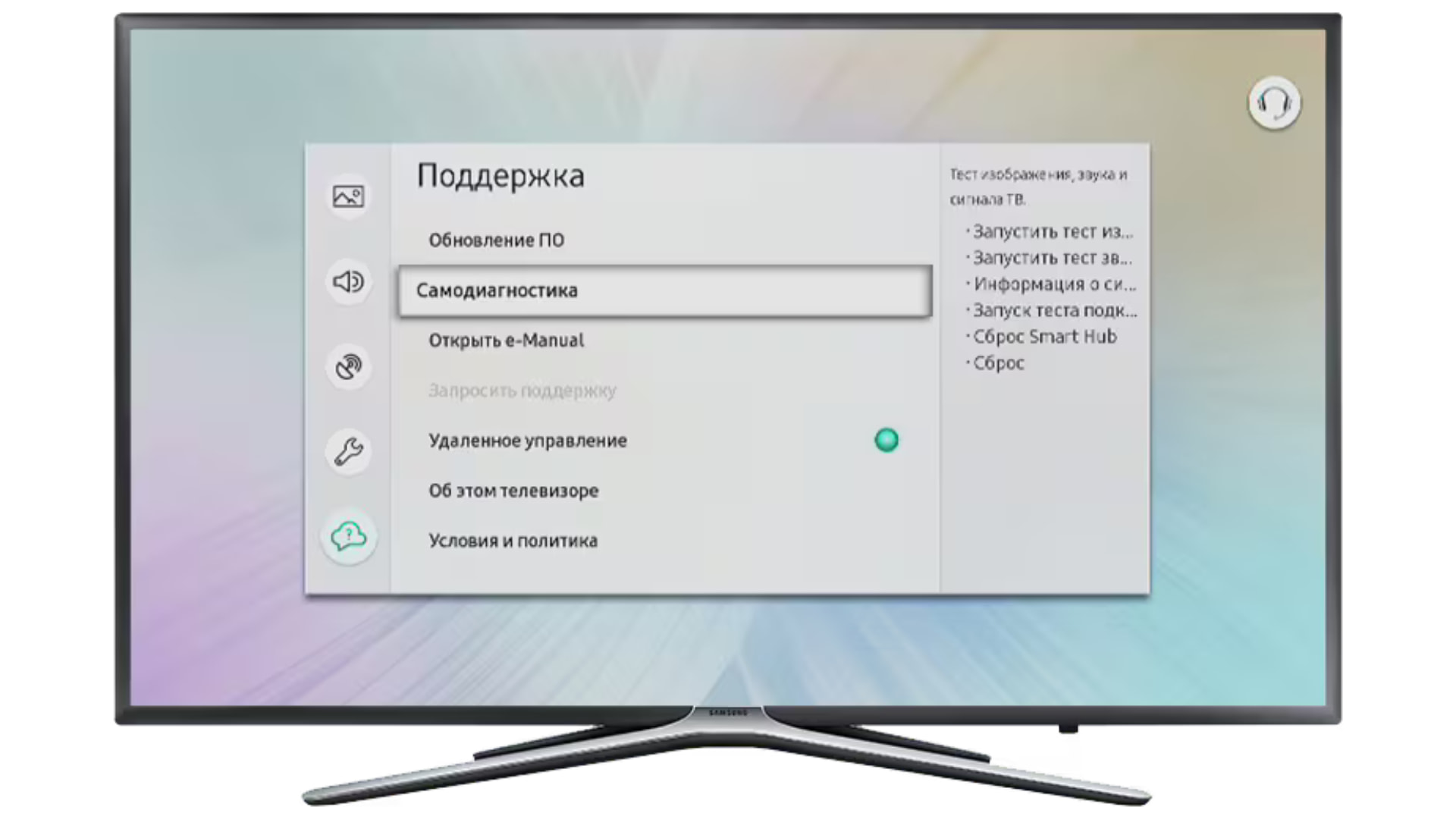 Самодиагностика ТВ